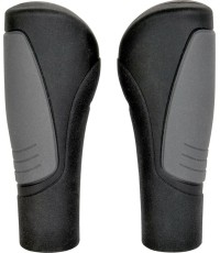 Ergonomiczne chwyty kierownicy Fischer Relax (czarno-szare)