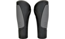 Ergonomiczne chwyty kierownicy Fischer Relax (czarno-szare)