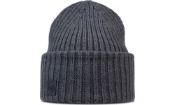 Czapka beanie z dzianiny Erviny, szary melanż - 930
