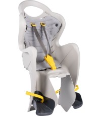 Fotelik rowerowy dziecięcy Bellelli Mr Fox na bagażnik, silk grey