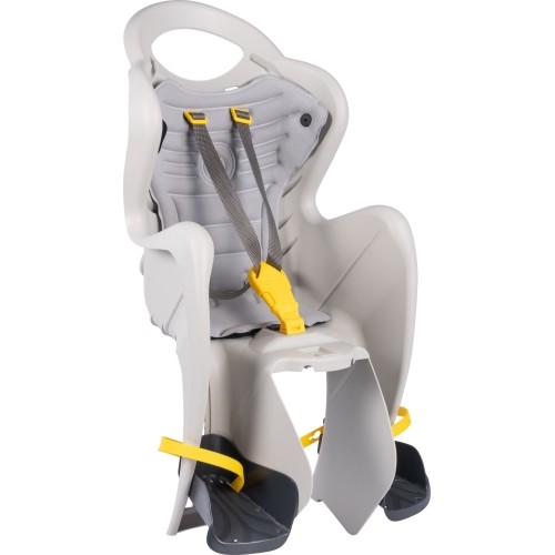 Fotelik rowerowy dziecięcy Bellelli Mr Fox na bagażnik, silk grey