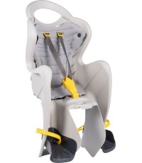 Fotelik rowerowy Bellelli Mr Fox B-fix Relax montowany na ramie, silk grey