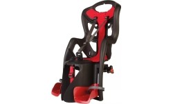 Fotelik rowerowy dziecięcy Bellelli Pepe na bagażnik black-red