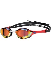 Okulary pływackie Cobra Edge Swipe Mr Gold-Red
