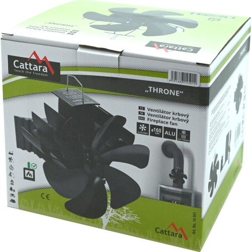 Wentylator kominkowy THRONE do przewodu spalinowego 160 mm