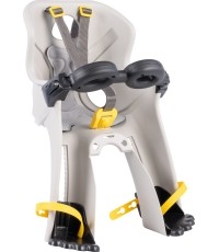 Fotelik rowerowy dziecięcy Bellelli Freccia B-fix przedni, silk grey