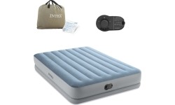 Duży dmuchany materac dwuosobowy 203x152x36 cm z wbudowaną pompką elektryczną INTEX 64159