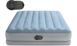 Duży dmuchany materac dwuosobowy 203x152x36 cm z wbudowaną pompką elektryczną INTEX 64159