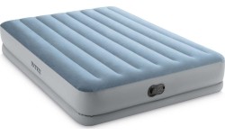 Duży dmuchany materac dwuosobowy 203x152x36 cm z wbudowaną pompką elektryczną INTEX 64159