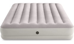 Materac dmuchany dwuosobowy 203x152x30 cm z pompką elektryczną INTEX 64179