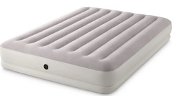 Materac dmuchany dwuosobowy 203x152x30 cm z pompką elektryczną INTEX 64179