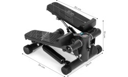 Stepper z ekspanderami do ćwiczeń fitness licznik wyświetlacz ModernHome