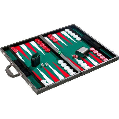 Backgammon Philos Green Tournament 54x32 cm