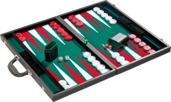 Backgammon Philos Green Tournament 54x32 cm