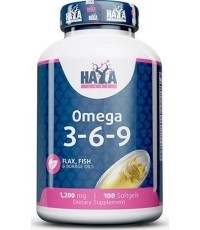 Haya Labs Omega 3-6-9 100 kaps. (olej rybny)