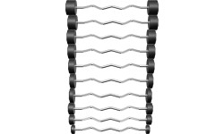 Zestaw sztang łamanych poliuretanowych 10-55 kg (skok co 5 kg) 325 kg – UpForm