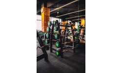 Zestaw sztang łamanych poliuretanowych 10–55 kg 325 kg ze stojakiem UR-S001 UpForm