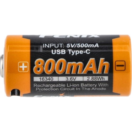 Akumulator Fenix USB ARB-L16U (16340 800mAh 3.6V)