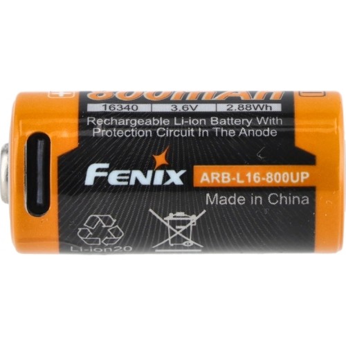 Akumulator Fenix USB ARB-L16U (16340 800mAh 3.6V)