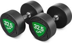 Zestaw hantli stałych poliuretanowych 27,5–37,5 kg (skok co 2,5 kg) 325 kg – UpForm