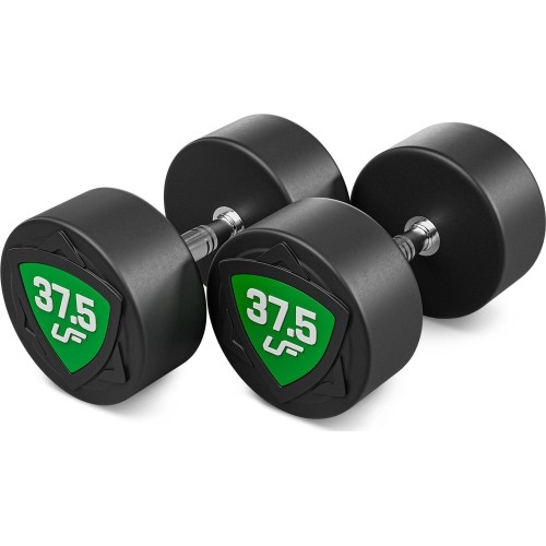 Zestaw hantli stałych poliuretanowych 27,5–37,5 kg (skok co 2,5 kg) 325 kg – UpForm