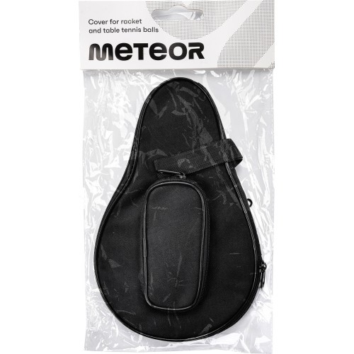Pokrowiec na rakietkę i piłeczki do tenisa stołowego Meteor Pro, czarny, 16004