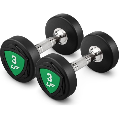 Zestaw hantli stałych poliuretanowych UpForm 1–10 kg (skok co 1 kg), 110 kg