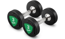 Zestaw hantli stałych poliuretanowych 1-10 kg (skok co 1 kg) 110 kg ze stojakiem UR-S005 - UpForm