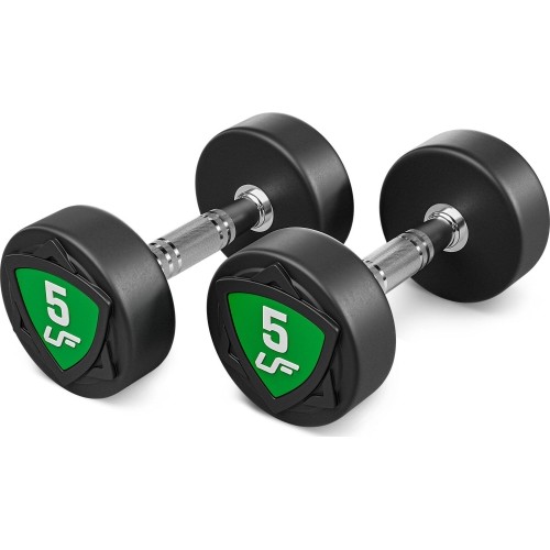 Zestaw hantli stałych poliuretanowych 2,5–25 kg (skok co 2,5 kg) 275 kg – UpForm