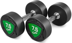 Zestaw hantli stałych poliuretanowych 2,5–25 kg (skok co 2,5 kg) 275 kg – UpForm