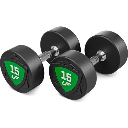 Zestaw hantli stałych poliuretanowych 2,5–25 kg (skok co 2,5 kg) 275 kg – UpForm