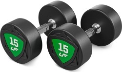 Zestaw hantli stałych poliuretanowych 2,5–25 kg (skok co 2,5 kg) 275 kg – UpForm