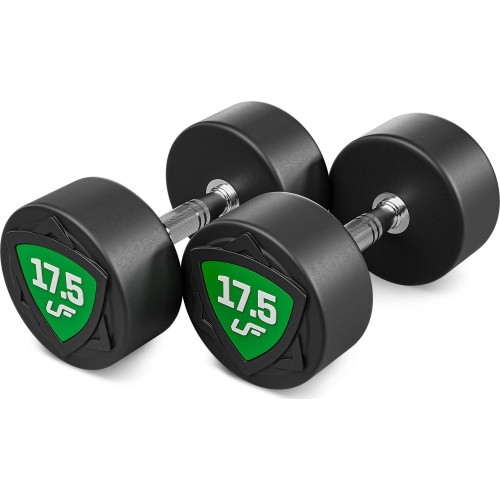 Zestaw hantli stałych poliuretanowych 2,5–25 kg (skok co 2,5 kg) 275 kg – UpForm