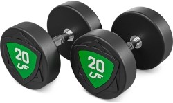Zestaw hantli stałych poliuretanowych 2,5–25 kg (skok co 2,5 kg) 275 kg – UpForm