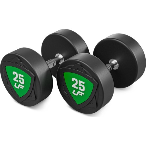 Zestaw hantli stałych poliuretanowych 2,5–25 kg (skok co 2,5 kg) 275 kg – UpForm