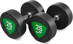 Zestaw hantli stałych poliuretanowych 2,5–25 kg (skok co 2,5 kg) 275 kg – UpForm