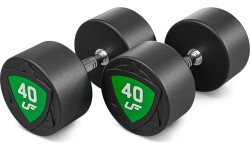 Zestaw hantli stałych poliuretanowych 40-50 kg (skok co 2,5 kg) 450 kg – UpForm