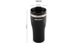 Kubek termiczny Meteor 480 ml, czarny