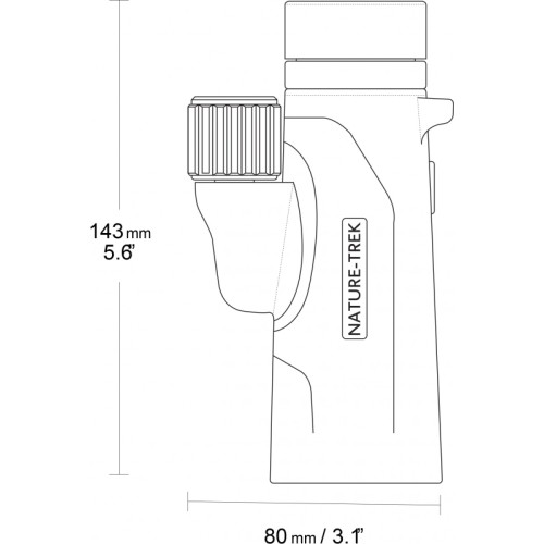 Monokular Hawke Nature Trek 8x42, zielony
