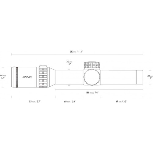 Luneta celownicza Hawke Frontier 30 1-6x24 IR Circle Dot