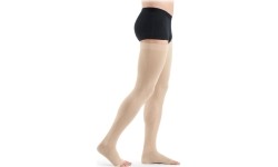 Pończochy uciskowe do góry uda COTTON by SIGVARIS, klasa 1 - L - Normalna - Otwarta
