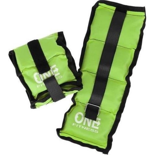 Obciążniki na nogi i ręce One Fitness WW01, zielone - 2 x 1.5 kg