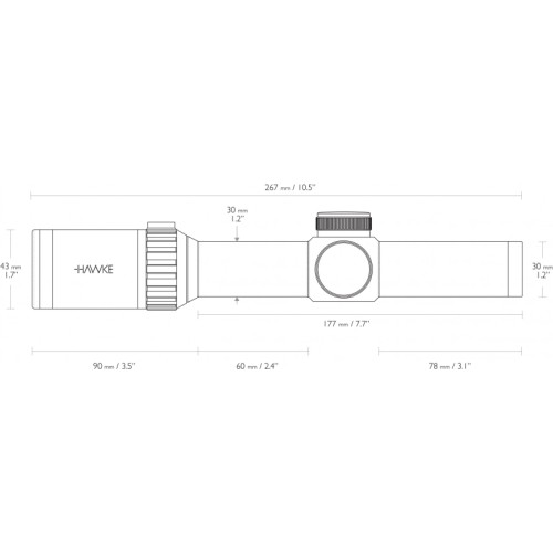 Luneta celownicza Hawke Vantage 30 WA FD 1-8x24