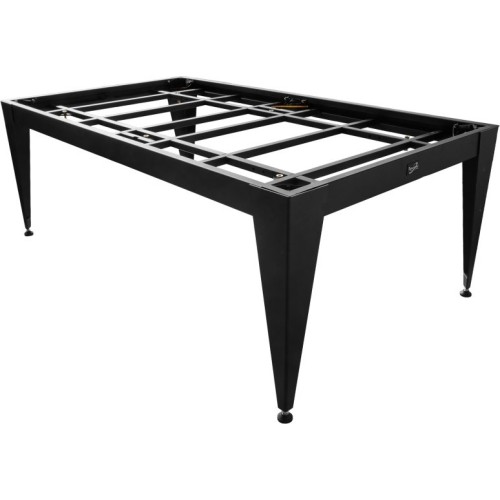 Stół bilardowy / stół jadalny Vancouver III, 7 ft, czarny/czarny, szare sukno