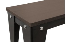 Ławka do stołu bilardowego Vancouver III, 7 ft, czarno-brązowa