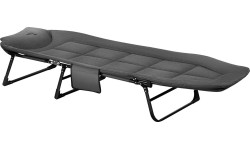 Łóżko turystyczne składane NILS CAMP NC2720, szare, 200 cm