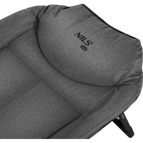 Łóżko turystyczne składane NILS CAMP NC2720, szare, 200 cm
