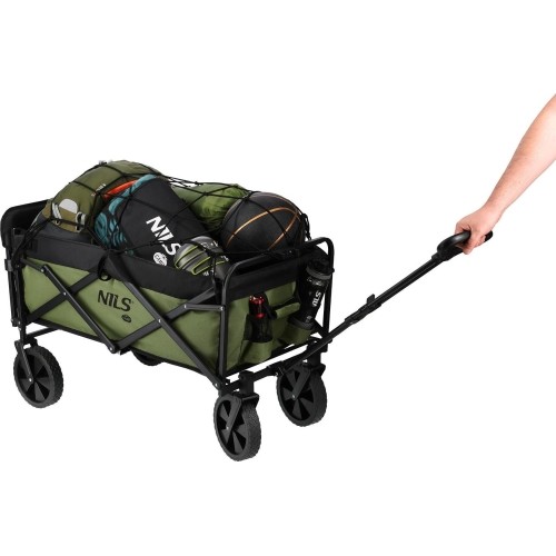 Wózek transportowy Nils Camp NC2602, 150 l, zielony