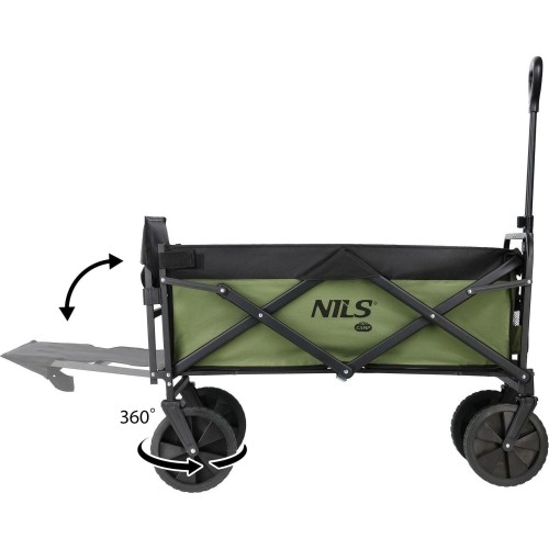 Wózek transportowy Nils Camp NC2602, 150 l, zielony