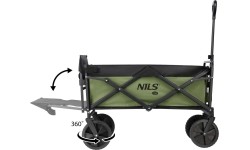 Wózek transportowy Nils Camp NC2602, 150 l, zielony